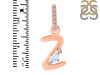 Moonstone & White Topaz Alphabet Z Pendant RBM-RDA-52.
