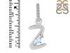 Moonstone & White Topaz Alphabet Z Pendant RBM-RDA-52.
