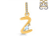 Moonstone & White Topaz Alphabet Z Pendant RBM-RDA-52.