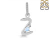 Moonstone & White Topaz Alphabet Z Pendant RBM-RDA-52.