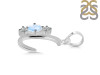 Moonstone & White Topaz Alphabet C Pendant RBM-RDA-55.