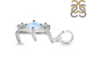 Moonstone & White Topaz Alphabet E Pendant RBM-RDA-57.