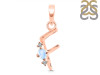 Moonstone & White Topaz Alphabet F Pendant RBM-RDA-6.