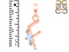 Moonstone & White Topaz Alphabet F Pendant RBM-RDA-6.