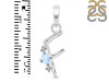 Moonstone & White Topaz Alphabet F Pendant RBM-RDA-6.