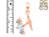 Moonstone & White Topaz Alphabet H Pendant RBM-RDA-60.