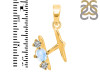 Moonstone & White Topaz Alphabet H Pendant RBM-RDA-60.