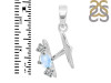Moonstone & White Topaz Alphabet H Pendant RBM-RDA-60.