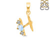 Moonstone & White Topaz Alphabet H Pendant RBM-RDA-60.