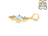 Moonstone & White Topaz Alphabet I Pendant RBM-RDA-61.