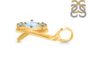 Moonstone & White Topaz Alphabet K Pendant RBM-RDA-63.