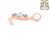 Moonstone & White Topaz Alphabet L Pendant RBM-RDA-64.