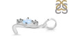 Moonstone & White Topaz Alphabet L Pendant RBM-RDA-64.