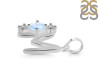 Moonstone & White Topaz Alphabet M Pendant RBM-RDA-65.