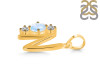 Moonstone & White Topaz Alphabet N Pendant RBM-RDA-66.