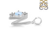 Moonstone & White Topaz Alphabet N Pendant RBM-RDA-66.