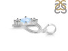 Moonstone & White Topaz Alphabet P Pendant RBM-RDA-68.
