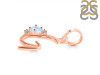Moonstone & White Topaz Alphabet G Pendant RBM-RDA-7.