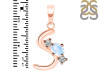 Moonstone & White Topaz Alphabet S Pendant RBM-RDA-71.