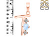 Moonstone & White Topaz Alphabet T Pendant RBM-RDA-72.