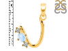 Moonstone & White Topaz Alphabet U Pendant RBM-RDA-73.