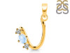 Moonstone & White Topaz Alphabet U Pendant RBM-RDA-73.