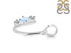 Moonstone & White Topaz Alphabet U Pendant RBM-RDA-73.