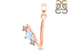 Moonstone & White Topaz Alphabet V Pendant RBM-RDA-74.