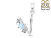 Moonstone & White Topaz Alphabet V Pendant RBM-RDA-74.