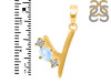 Moonstone & White Topaz Alphabet Y Pendant RBM-RDA-77.