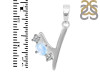 Moonstone & White Topaz Alphabet Y Pendant RBM-RDA-77.