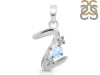 Moonstone & White Topaz Alphabet Z Pendant RBM-RDA-78.