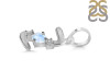 Moonstone & White Topaz Alphabet Z Pendant RBM-RDA-78.