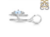 Moonstone & White Topaz Alphabet H Pendant RBM-RDA-8.