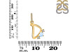 Moonstone & White Topaz Alphabet D Pendant RBM-RDA-82.