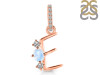 Moonstone & White Topaz Alphabet E Pendant RBM-RDA-83.