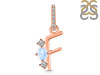Moonstone & White Topaz Alphabet F Pendant RBM-RDA-84.