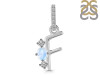 Moonstone & White Topaz Alphabet F Pendant RBM-RDA-84.