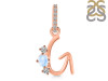Moonstone & White Topaz Alphabet G Pendant RBM-RDA-85.