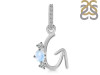 Moonstone & White Topaz Alphabet G Pendant RBM-RDA-85.