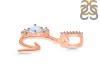 Moonstone & White Topaz Alphabet G Pendant RBM-RDA-85.