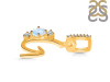 Moonstone & White Topaz Alphabet G Pendant RBM-RDA-85.