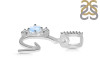 Moonstone & White Topaz Alphabet G Pendant RBM-RDA-85.