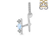 Moonstone & White Topaz Alphabet H Pendant RBM-RDA-86.