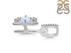Moonstone & White Topaz Alphabet H Pendant RBM-RDA-86.