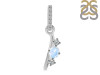 Moonstone & White Topaz Alphabet I Pendant RBM-RDA-87.