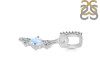 Moonstone & White Topaz Alphabet I Pendant RBM-RDA-87.