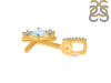 Moonstone & White Topaz Alphabet K Pendant RBM-RDA-89.