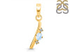 Moonstone & White Topaz Alphabet I Pendant RBM-RDA-9.