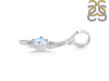 Moonstone & White Topaz Alphabet I Pendant RBM-RDA-9.